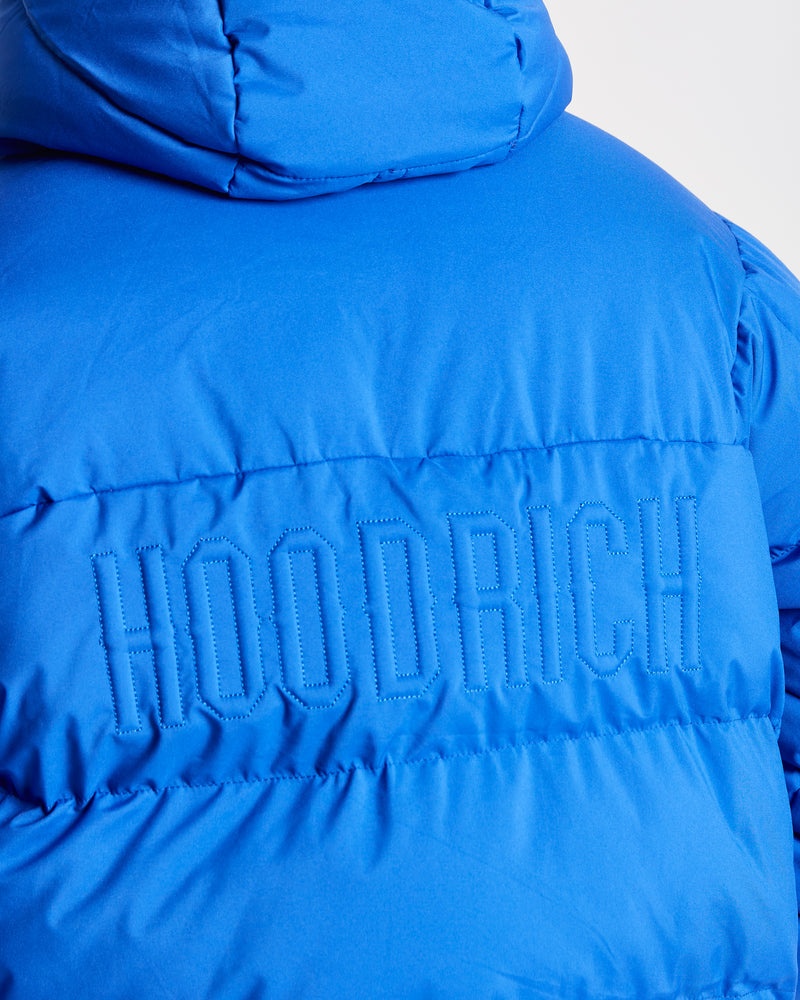 Blue / White Men's Hoodrich OG Phenom Puffer Jacket | USA IFPVQH896