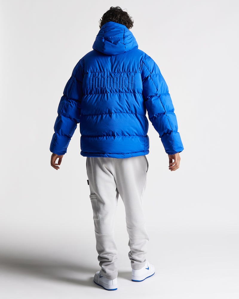 Blue / White Men's Hoodrich OG Phenom Puffer Jacket | USA IFPVQH896