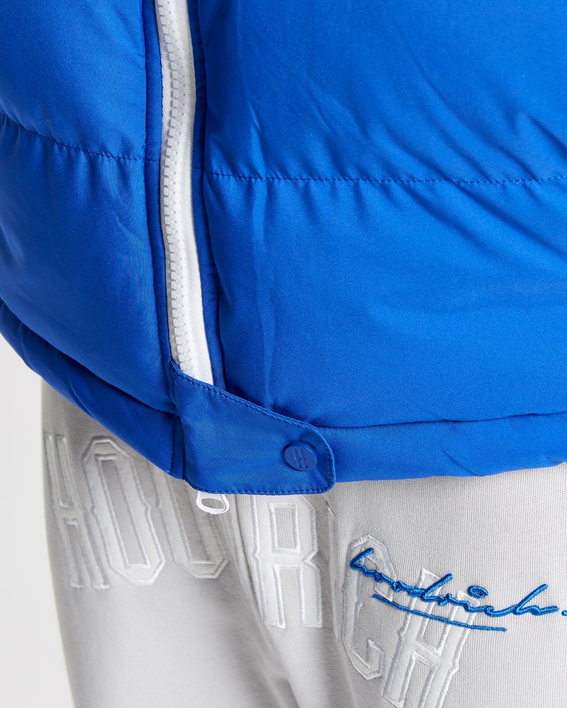 Blue / White Men's Hoodrich OG Phenom Puffer Jacket | USA IFPVQH896