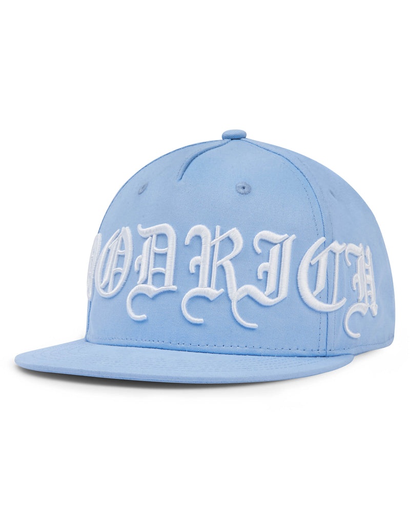 Blue / White Men's Hoodrich OG Script Fitted Cap | USA JUBHCZ905