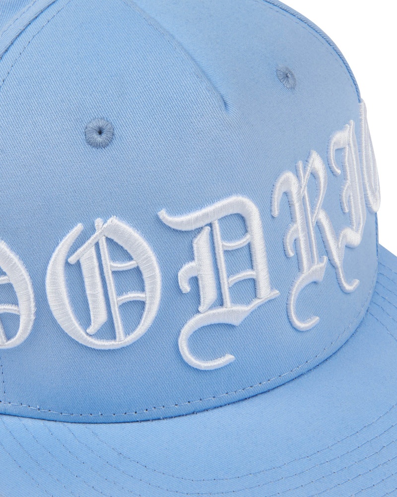 Blue / White Men's Hoodrich OG Script Fitted Cap | USA JUBHCZ905