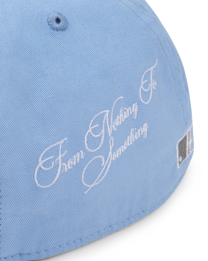 Blue / White Men's Hoodrich OG Script Fitted Cap | USA JUBHCZ905