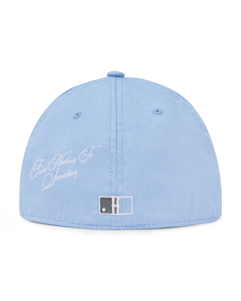 Blue / White Men's Hoodrich OG Script Fitted Cap | USA JUBHCZ905