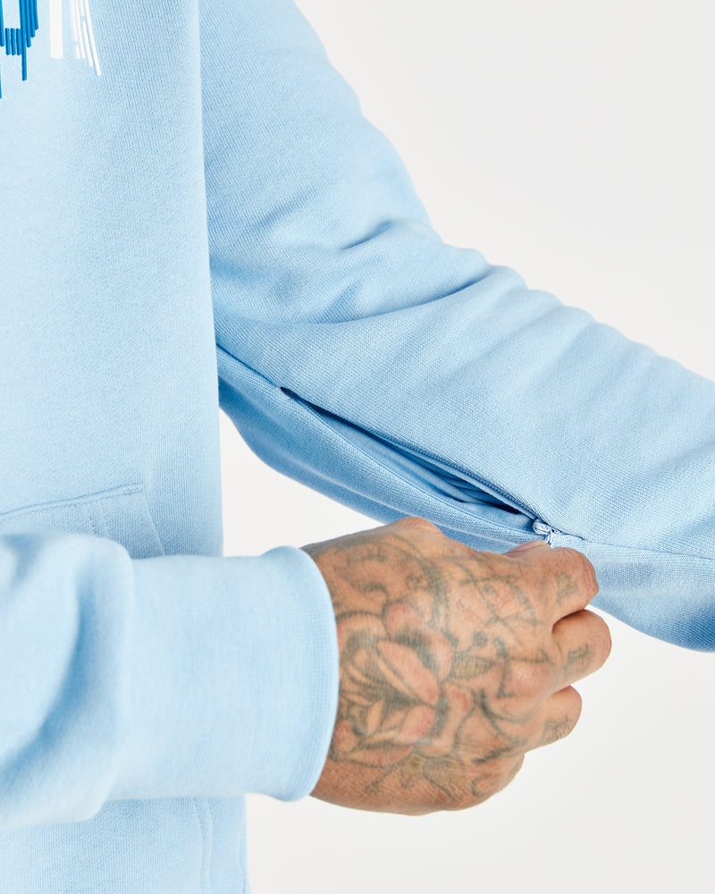 Blue / White / Blue Men's Hoodrich OG Dash Hoodie | USA KVLQZM269