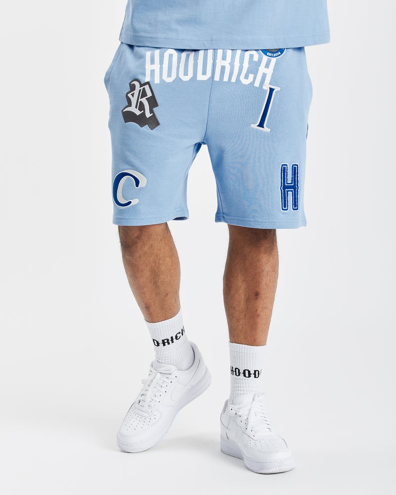 Blue / White / Blue Men's Hoodrich OG Pacific V2 Shorts | USA RUCDLZ138