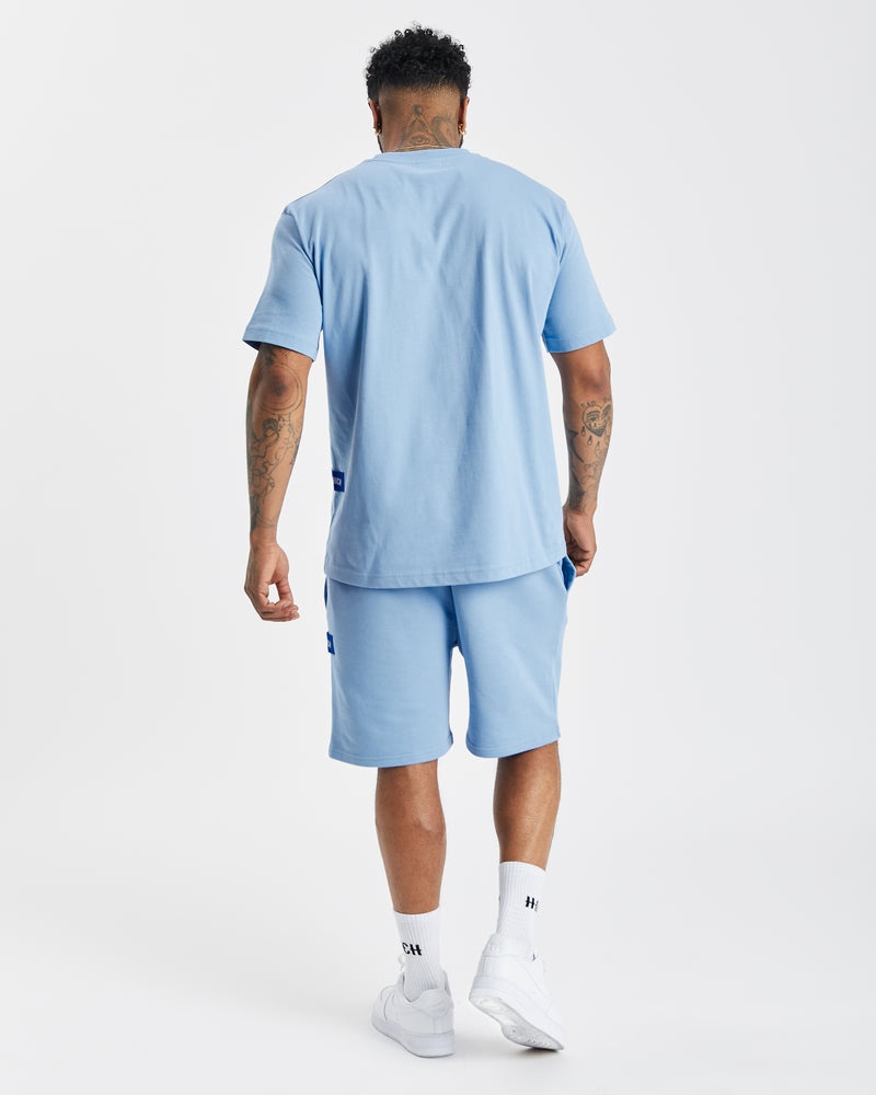 Blue / White / Blue Men's Hoodrich OG Pacific V2 Shorts | USA RUCDLZ138