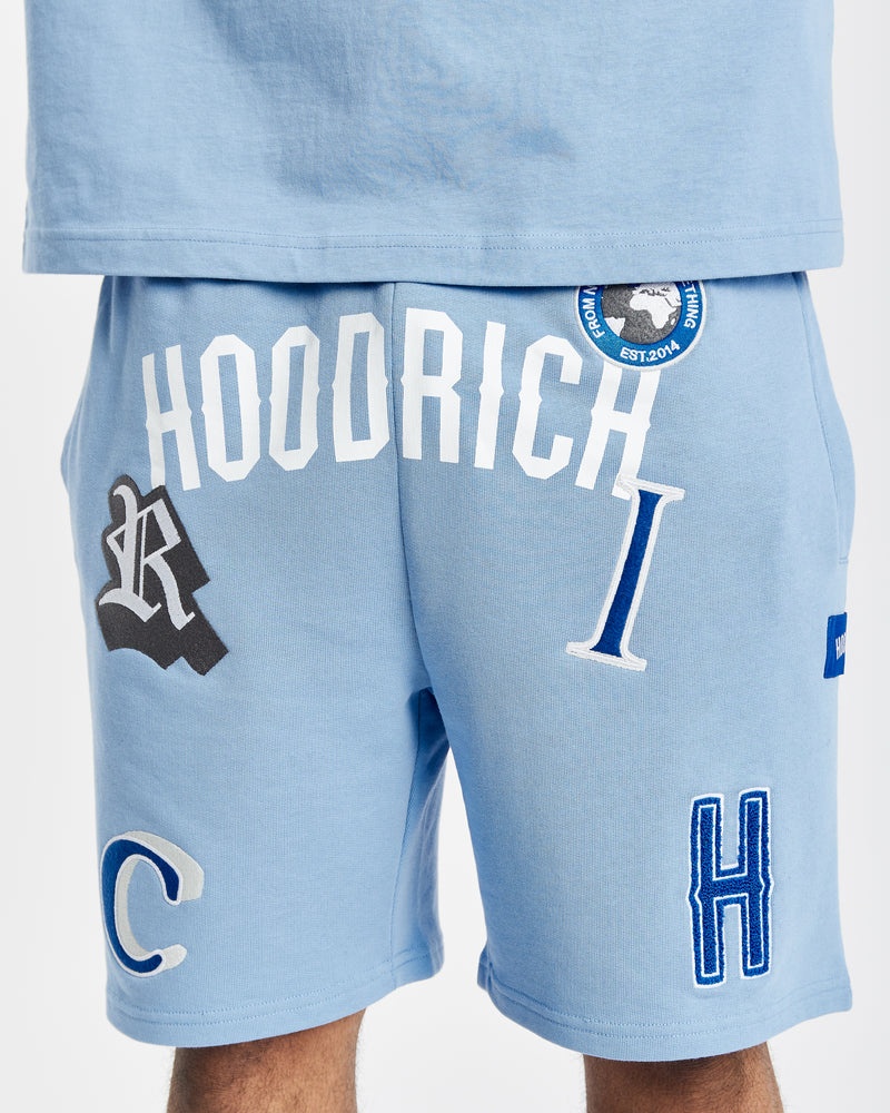 Blue / White / Blue Men's Hoodrich OG Pacific V2 Shorts | USA RUCDLZ138