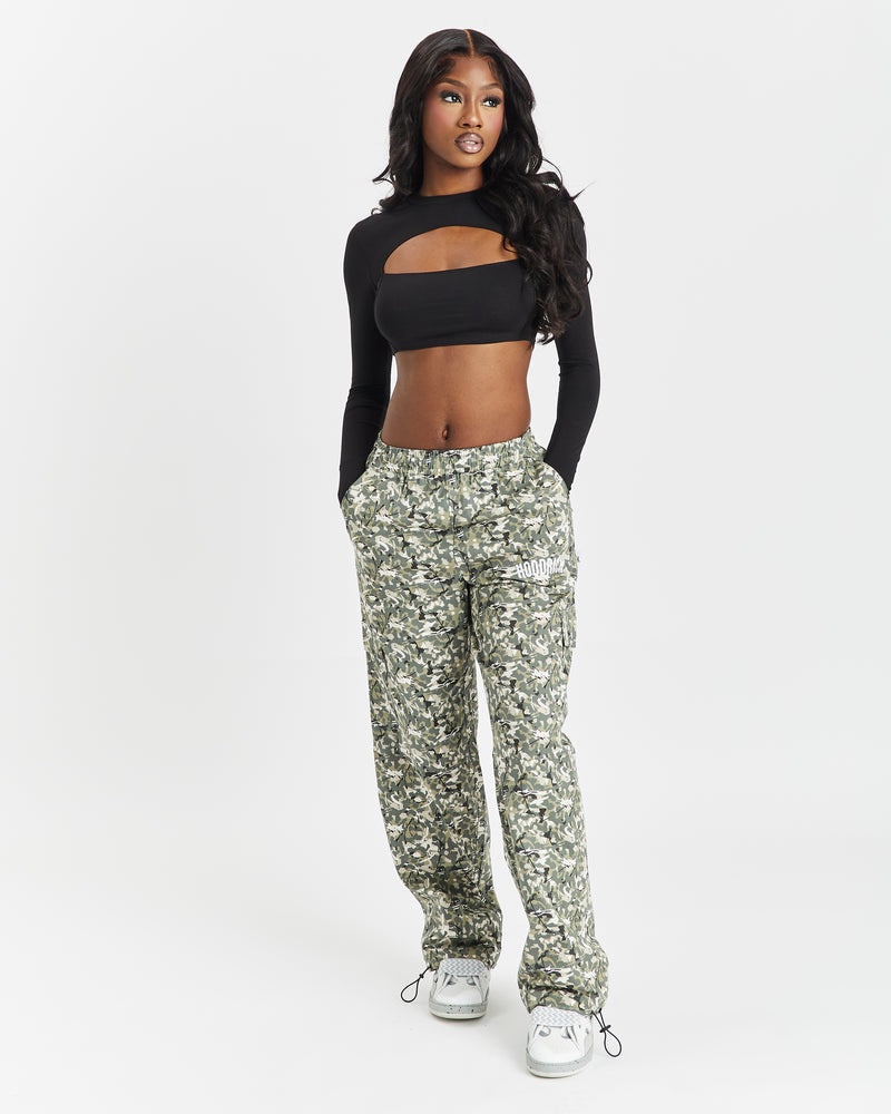 Camo / White Women's Hoodrich Covert Cargo Pants | USA RUFGSK564