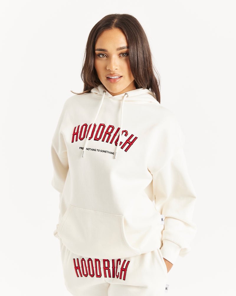 Cream / Red / Black Women's Hoodrich OG Breeze Hoodie | USA ZGQLWO071