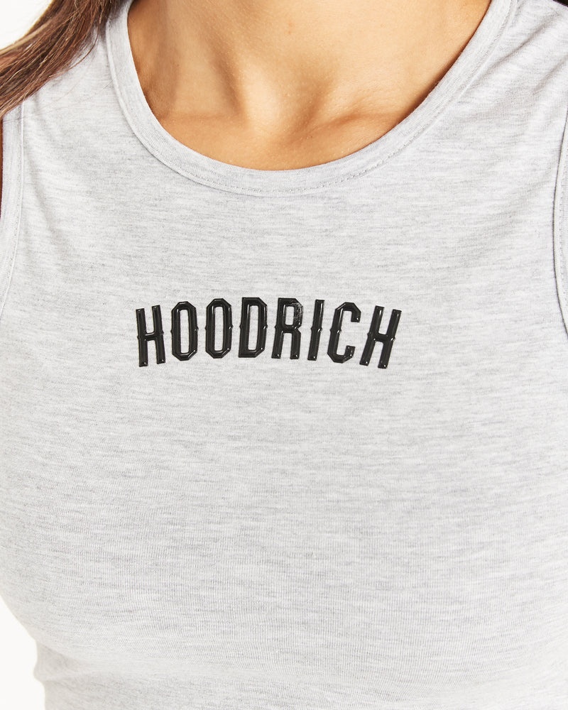 Grey / Black Women's Hoodrich OG Luna Cropped Tank Tops | USA EVRKBU281