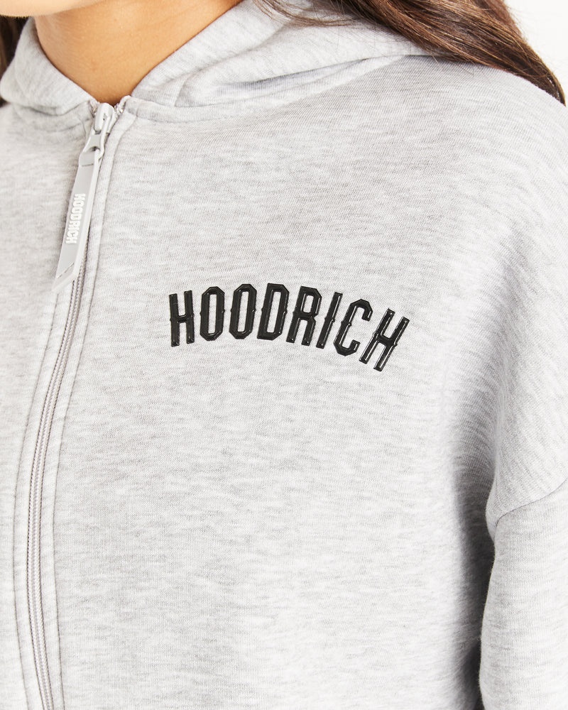 Grey / Black Women's Hoodrich OG Luna Full Zip Hoodie | USA FPHWTM536