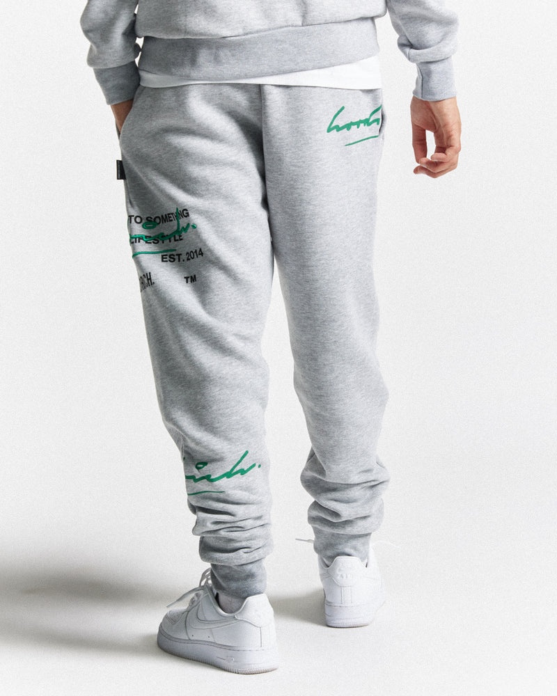 Grey / Black / Green Men's Hoodrich OG Cruzade Joggers | USA UPJIBX195