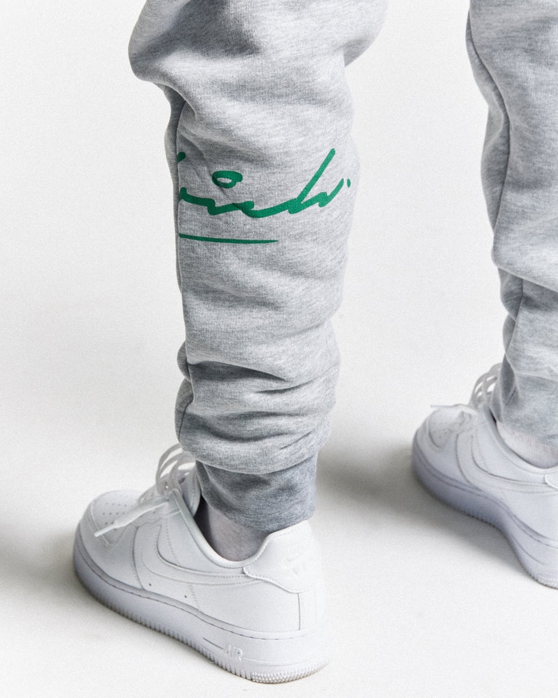 Grey / Black / Green Men's Hoodrich OG Cruzade Joggers | USA UPJIBX195