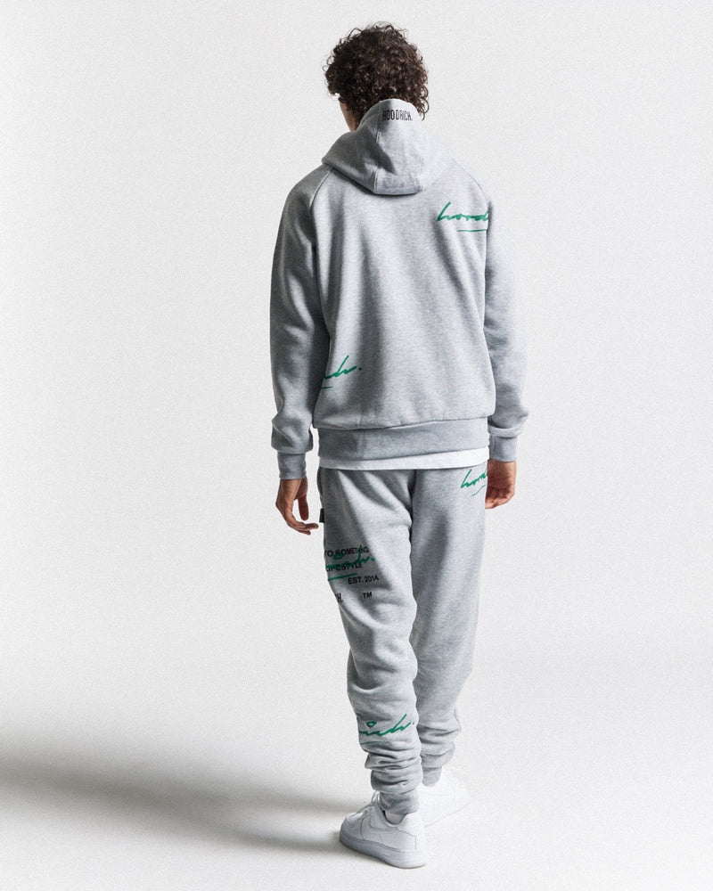 Grey / Black / Green Men's Hoodrich OG Cruzade Joggers | USA UPJIBX195