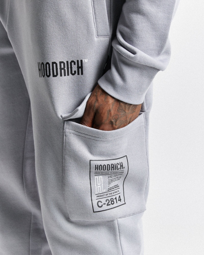 Grey / Black / White Men's Hoodrich OG Akira Joggers | USA WUSFYB079