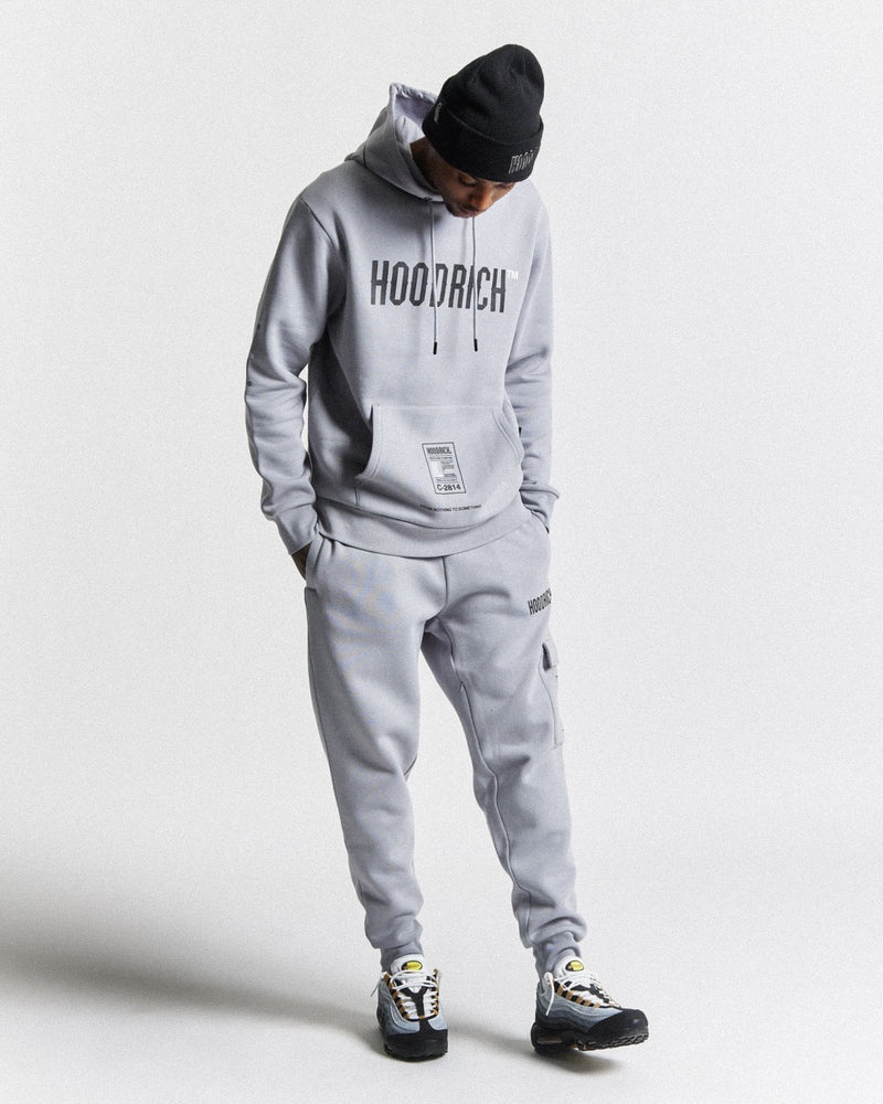 Grey / Black / White Men's Hoodrich OG Akira Joggers | USA WUSFYB079