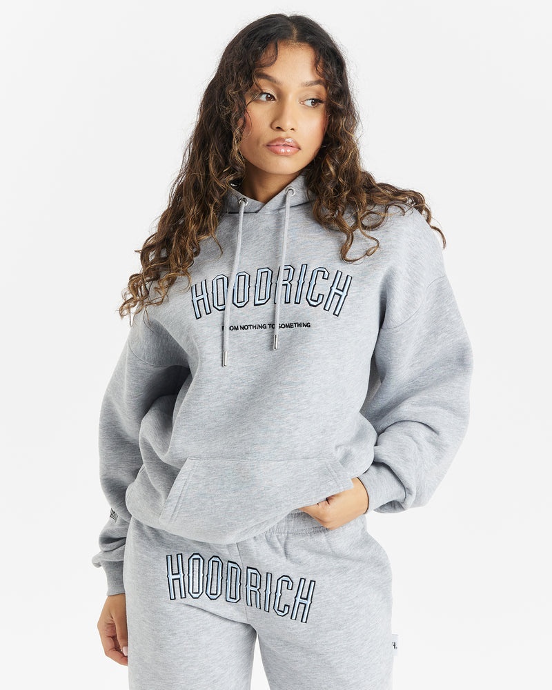 Grey / Blue / Black Women\'s Hoodrich OG Breeze Hoodie | USA LSEBNA675