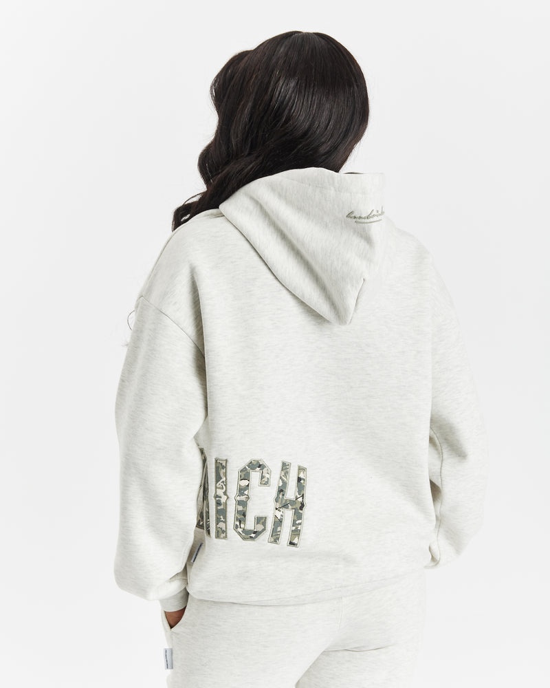 Grey / Camo Women's Hoodrich OG Crescent Hoodie | USA GAMSTB093