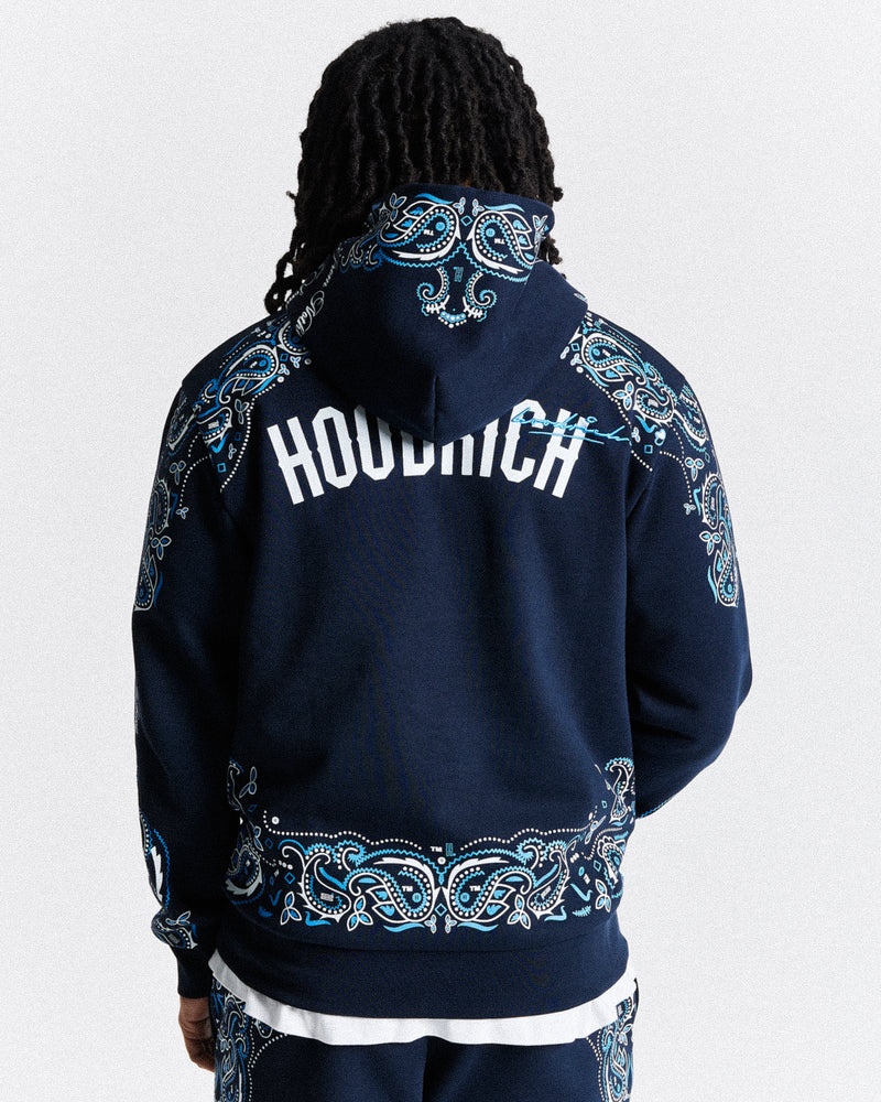 Navy / White / Blue Men's Hoodrich Motif Hoodie | USA IWALRG501