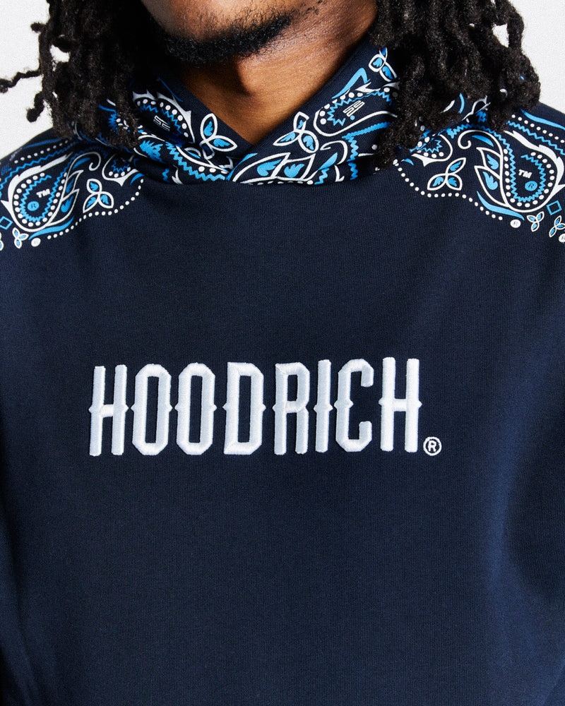 Navy / White / Blue Men's Hoodrich Motif Hoodie | USA IWALRG501