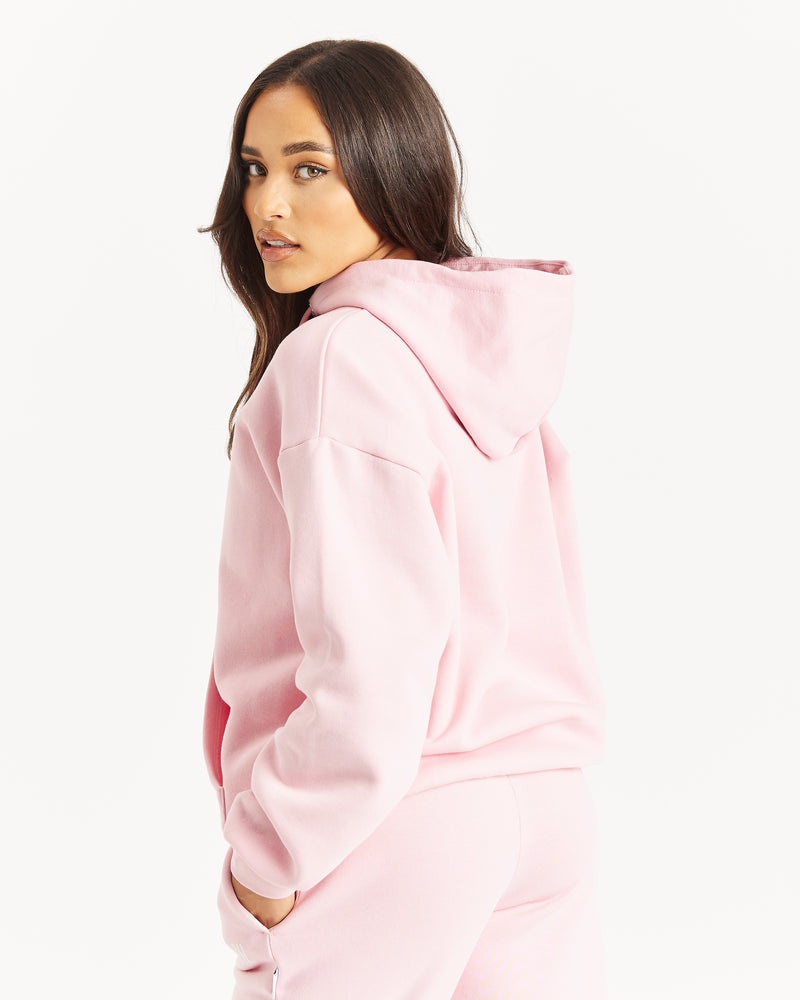 Pink / White Women's Hoodrich OG Storm Logo Hoodie | USA OPHNWV245