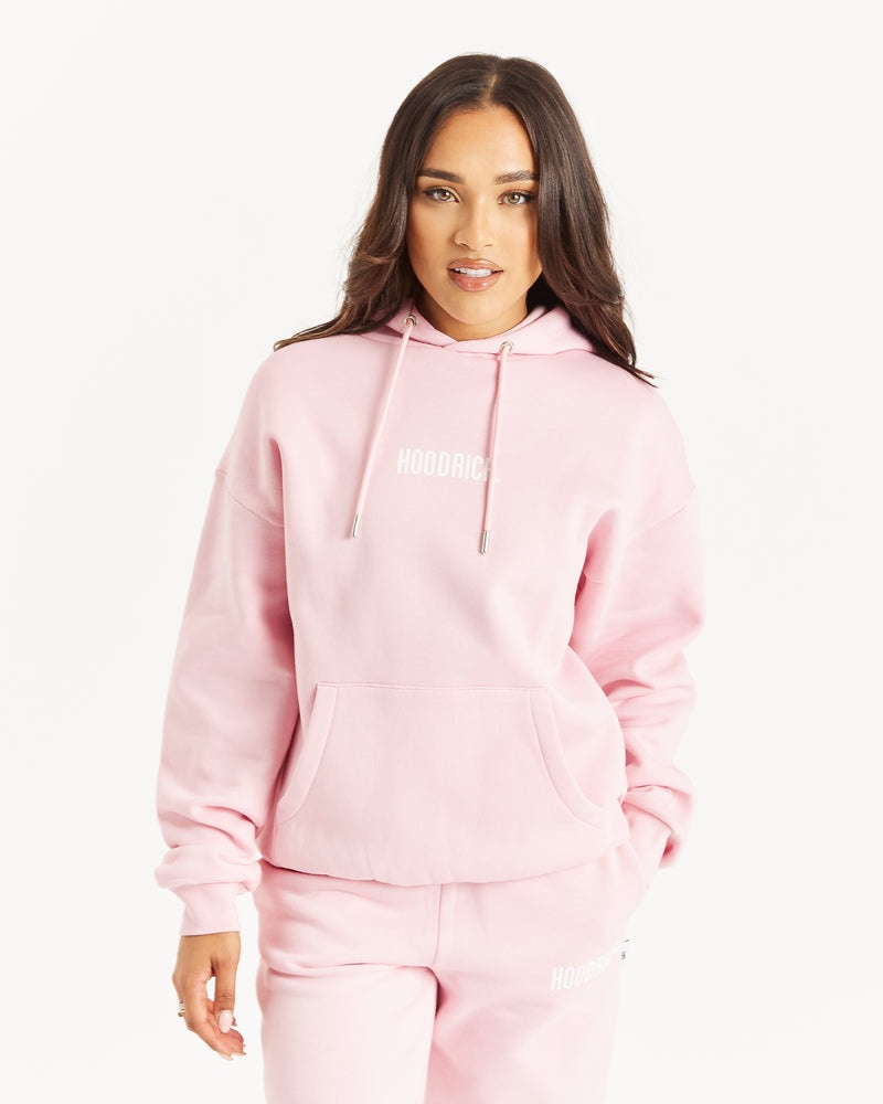 Pink / White Women\'s Hoodrich OG Storm Logo Hoodie | USA OPHNWV245