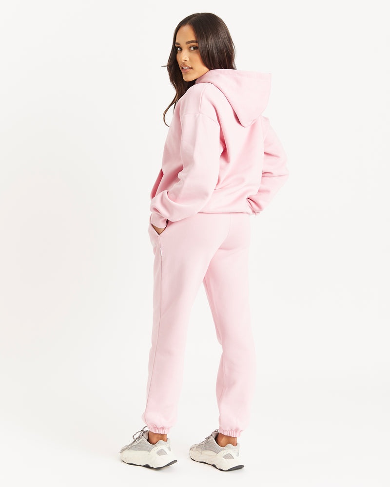 Pink / White Women's Hoodrich OG Storm Logo Joggers | USA CPEQDO076