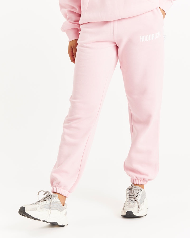 Pink / White Women's Hoodrich OG Storm Logo Joggers | USA CPEQDO076