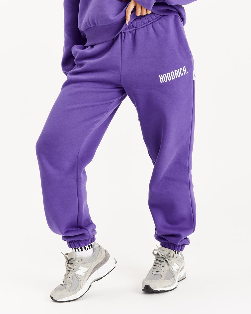 Purple / White Women's Hoodrich OG Storm Joggers | USA GMNQVZ201