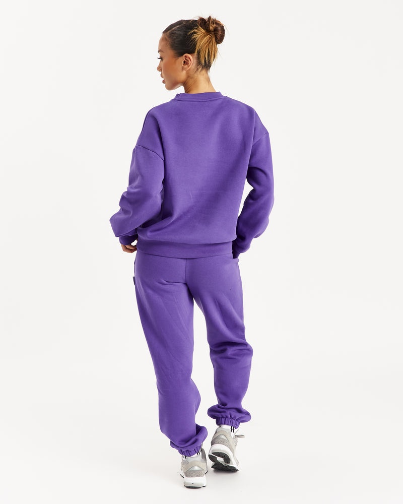 Purple / White Women's Hoodrich OG Storm Joggers | USA GMNQVZ201