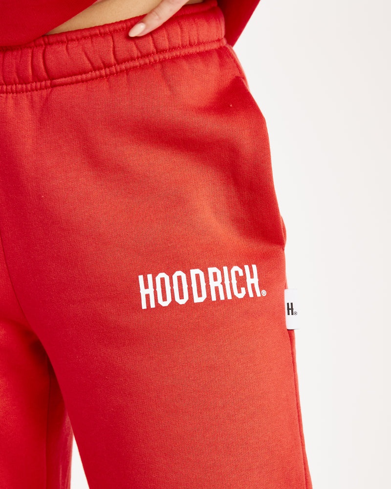 Red / White Women's Hoodrich OG Storm Joggers | USA CEPDGN802