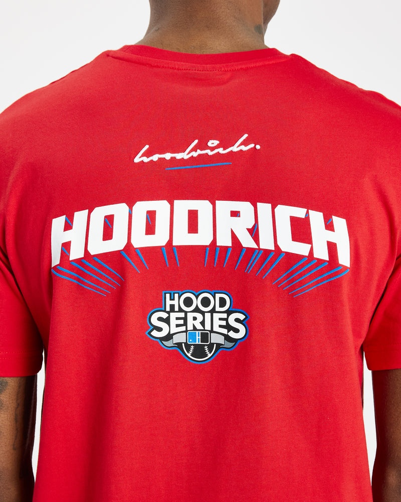 Red / White / Blue Men's Hoodrich Stadium T-Shirt | USA YWFAOM479