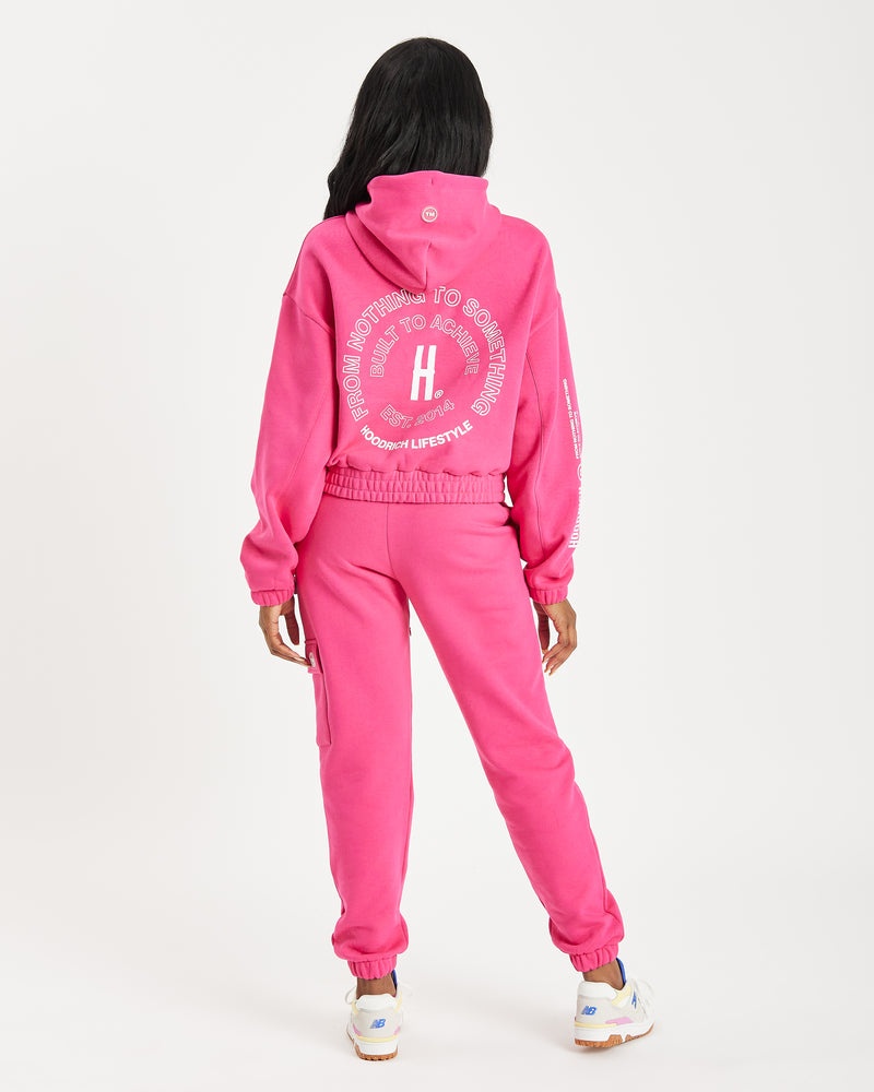 White Women's Hoodrich OG Revolve Hoodie | USA HZNOLR586