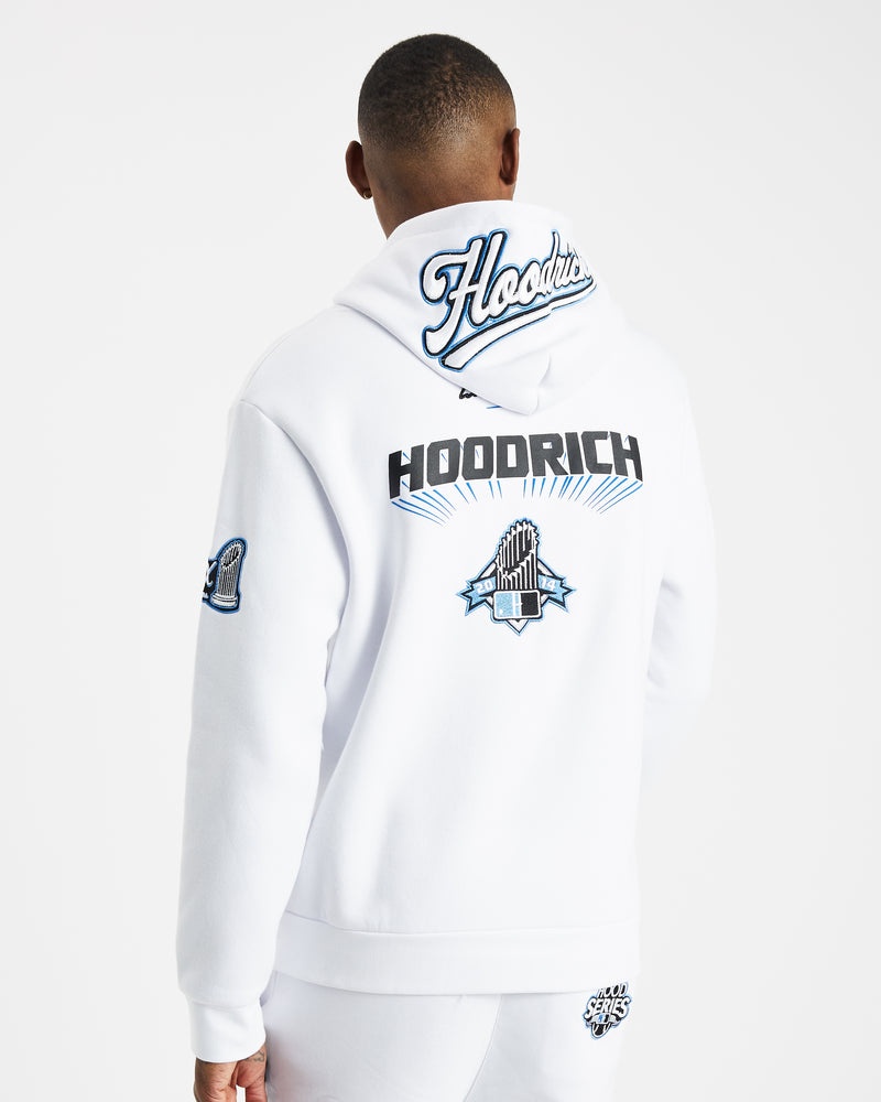 White / Black / Blue Men's Hoodrich Stadium Hoodie | USA HSQLZA689