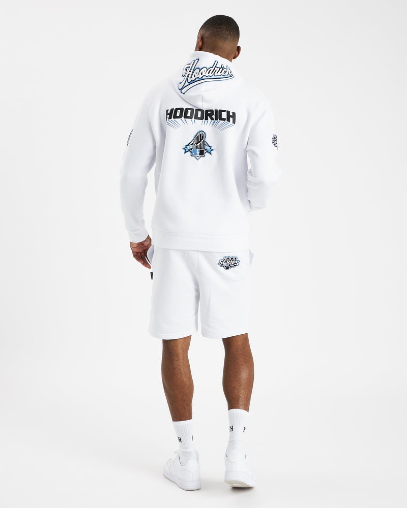 White / Black / Blue Men's Hoodrich Stadium Hoodie | USA HSQLZA689