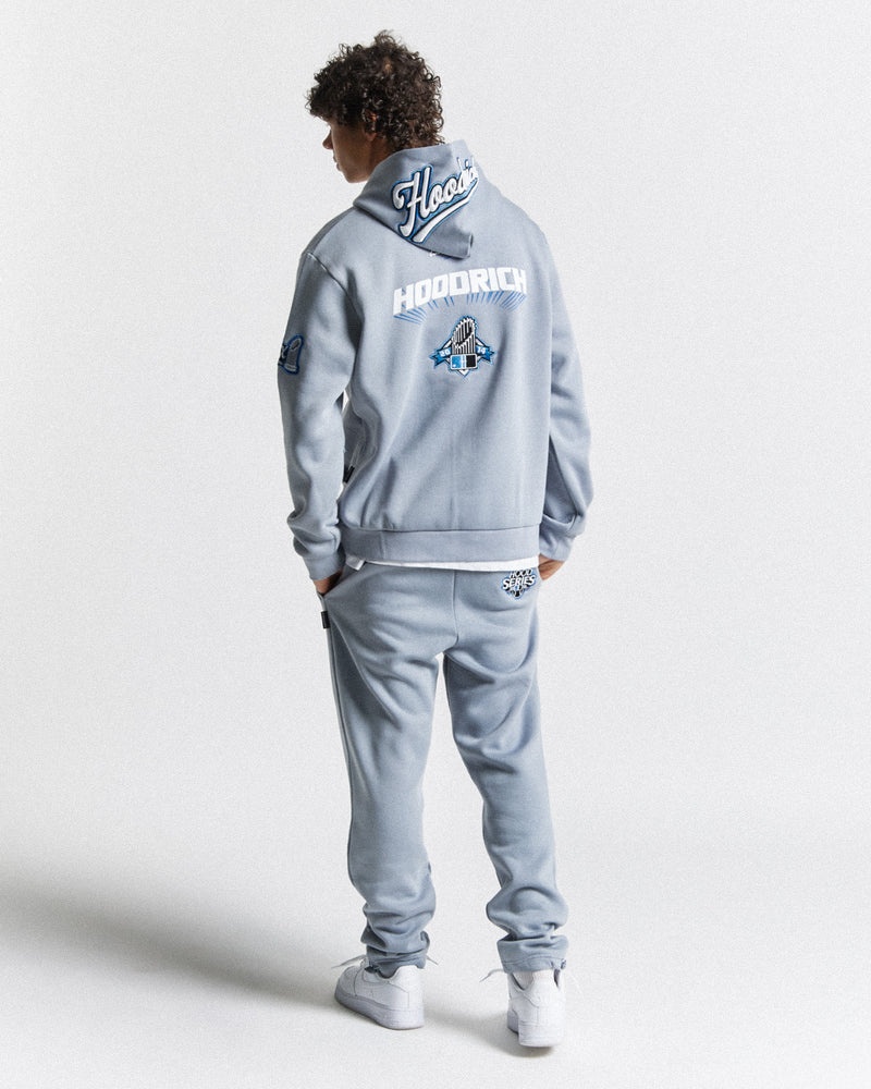 White / Blue Men's Hoodrich Stadium Hoodie | USA JBECRX815