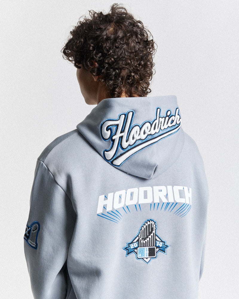 White / Blue Men's Hoodrich Stadium Hoodie | USA JBECRX815