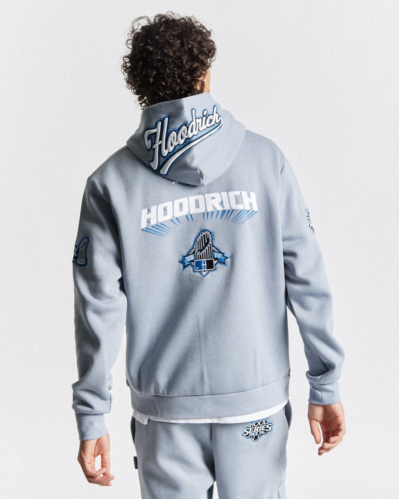 White / Blue Men\'s Hoodrich Stadium Hoodie | USA JBECRX815